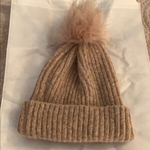 NWOT blush pink winter hat